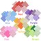 42Pcs 10"x10" Quilting Cotton Fabric Squares Sheets Pre-Cut Multi-Color Design Printed Floral Craft Fabric for DIY Sewing Scrapbooking Quilting Craft Patchwork (Red/Pink/Yellow/Green/Blue/Purple)
